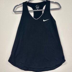 Nike Dri Fit Black Athletic Racerback Tank Top | Size M